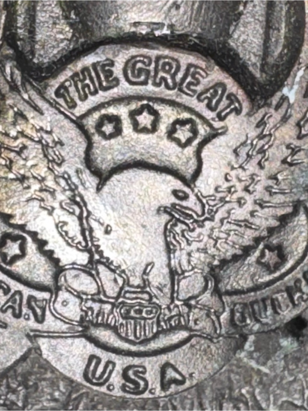 Vintage 1987 Great American Tradition Keep America Rolling Belt Buckle USA - Picture 7 of 7